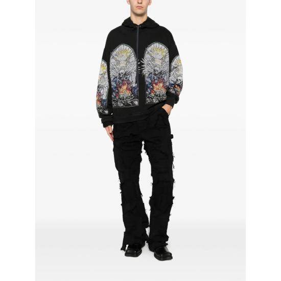 25FW 후 디싸이즈 워 데님 UNEARTHED PANT COAL BLACK - WHO DECIDES WAR