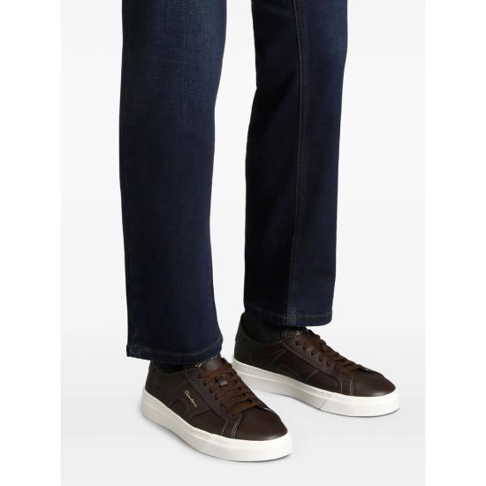 26SS 산토니 스니커즈 MBGT21967PNNT SIWT50 BROWN - SANTONI