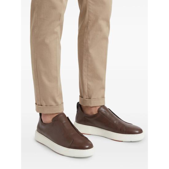 26SS 산토니 스니커즈 MBCD21995BART MVIS50 BROWN - SANTONI