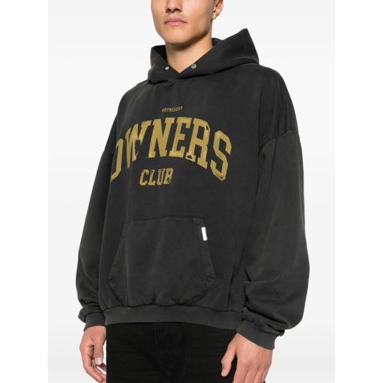 26SS 리프레젠트 후드 티셔츠 OCM100044 02 FADBK BLACK - REPRESENT