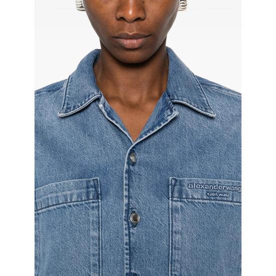 26SS 알렉산더 왕 데님 셔츠 4DC1261976 400C BLUE - ALEXANDER WANG