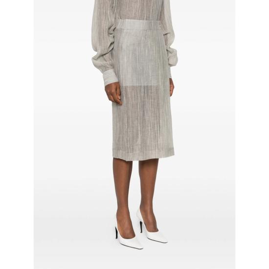 26SS 더 가먼트 미디 스커트 22041 DELFI 056 GREY - THE GARMENT