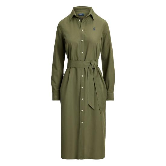 26SS 랄프 로렌 미디 원피스 211A96346001 OLIVE GREEN