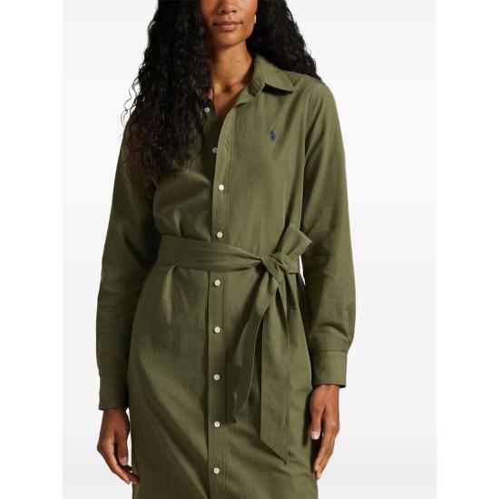 26SS 랄프 로렌 미디 원피스 211A96346001 OLIVE GREEN - RALPH LAUREN