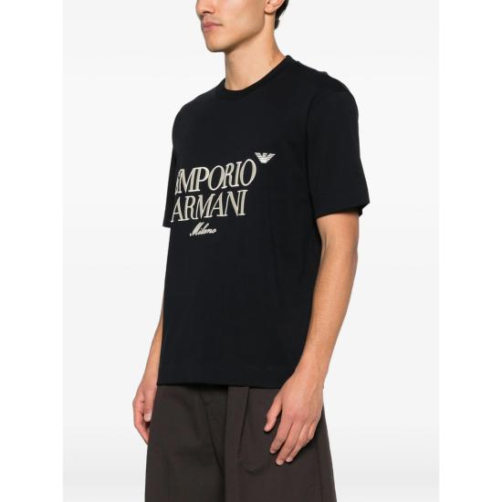 26SS 엠포리오 아르마니 반팔 티셔츠 AF13715 EM005359 UB118 BLACK - EMPORIO ARMANI