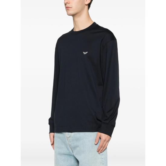 26SS 엠포리오 아르마니 긴팔 티셔츠 AF13669 EM005362 UB118 BLUE - EMPORIO ARMANI