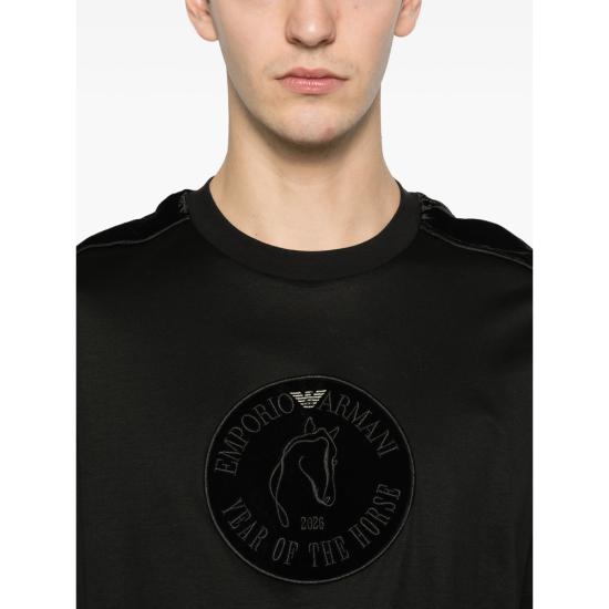 26SS 엠포리오 아르마니 반팔 티셔츠 AF10017 EM005344 UC001 BLACK - EMPORIO ARMANI