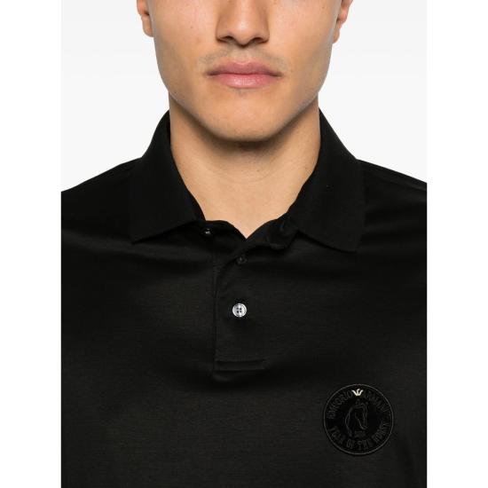26SS 엠포리오 아르마니 폴로 티셔츠 AF10017 EM005341 UC001 BLACK - EMPORIO ARMANI