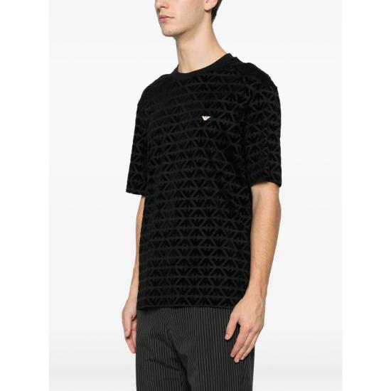 26SS 엠포리오 아르마니 반팔 티셔츠 AF10017 EM005343 FC307 BLACK - EMPORIO ARMANI