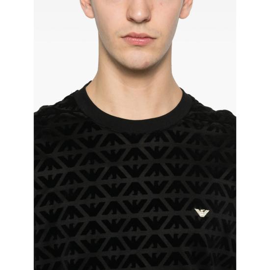 26SS 엠포리오 아르마니 반팔 티셔츠 AF10017 EM005343 FC307 BLACK - EMPORIO ARMANI