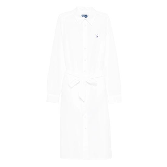 26SS 랄프 로렌 미디 원피스 211B18781001 WHITE