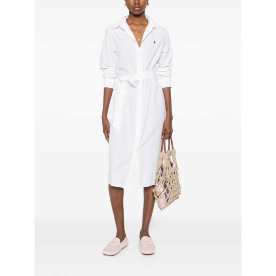 26SS 랄프 로렌 미디 원피스 211B18781001 WHITE - RALPH LAUREN