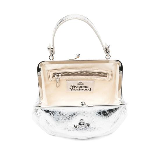 25FW 비비안웨스트우드 토트백 4B010007W L00A7 P403 SILVER - VIVIENNE WESTWOOD