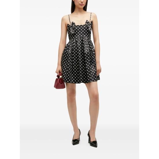 26SS 가니 원피스 A1030193 099 BLACK WHITE