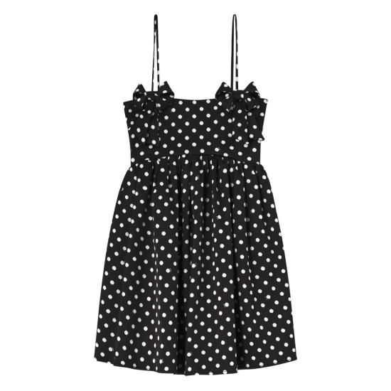 26SS 가니 원피스 A1030193 099 BLACK WHITE - GANNI