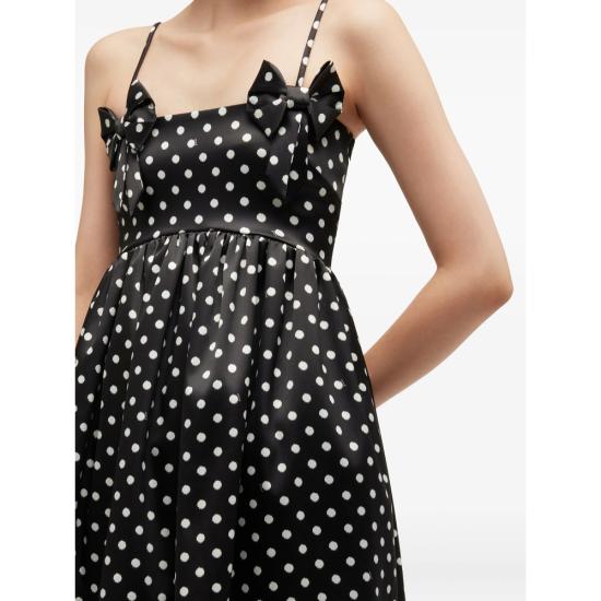 26SS 가니 원피스 A1030193 099 BLACK WHITE - GANNI