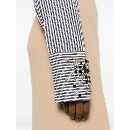 26SS 스포트막스 블라우스 SPXRACCONTO 160 003 WHITE BLACK - SPORTMAX