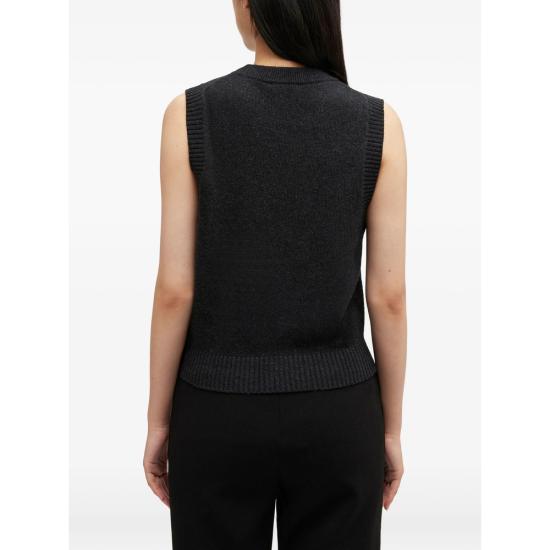 26SS 가니 그래픽 울 베스트 A1070264 252 GREY RED - GANNI