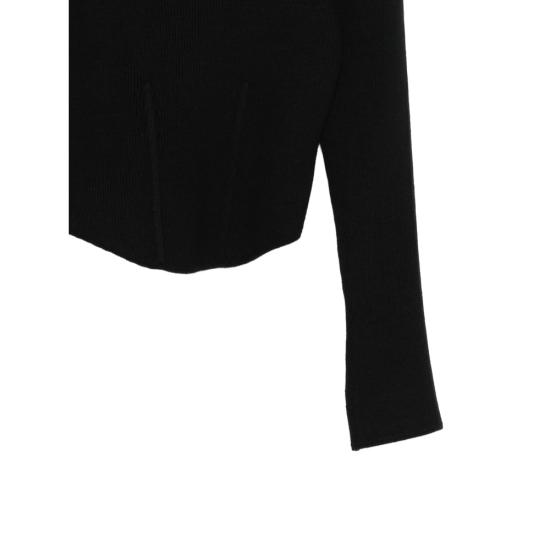 26SS 알라이아 긴팔 티셔츠 AA9H1399K141C 995 BLACK - ALAIA