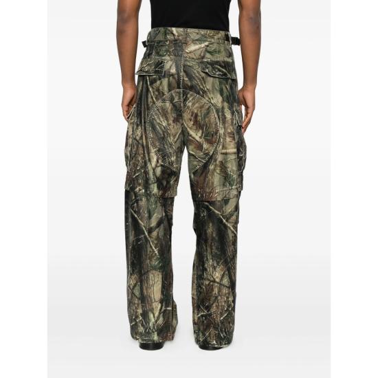 25FW 발렌시아가 팬츠 850720 TTL58 2135 GREEN BLACK - BALENCIAGA