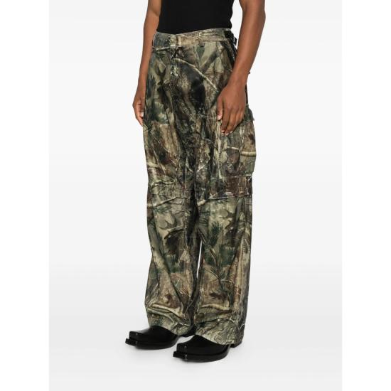 25FW 발렌시아가 팬츠 850720 TTL58 2135 GREEN BLACK - BALENCIAGA