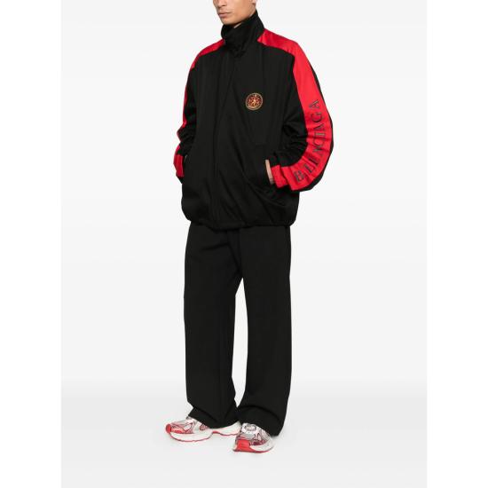 25FW 발렌시아가 자켓 850857 TSP13 1000 BLACK RED - BALENCIAGA