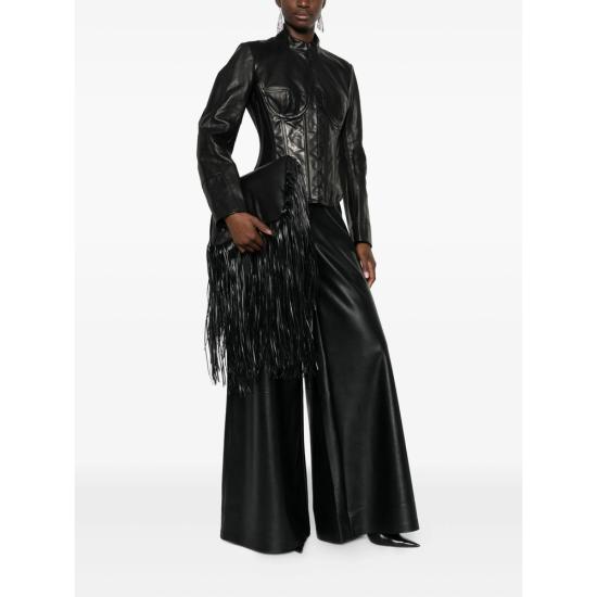 25FW 발렌시아가 가죽 자켓 850491 TOS17 1000 BLACK - BALENCIAGA