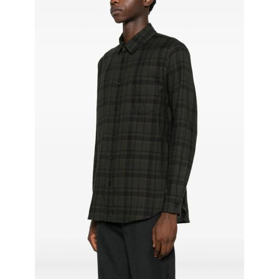 25FW 생로랑 셔츠 838702 Y33IB 2861 GREEN - SAINT LAURENT