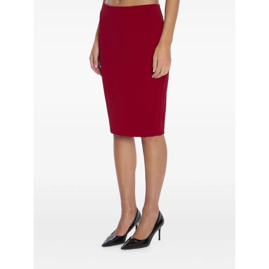 25FW 생로랑 미디 스커트 852654 Y5J19 6054 RED - SAINT LAURENT