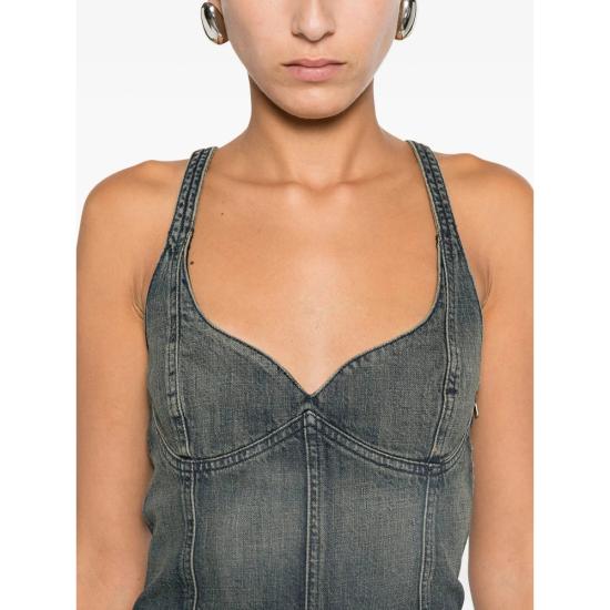 25FW 발렌시아가 민소매 티셔츠 849811 TTW76 3394 BLUE - BALENCIAGA