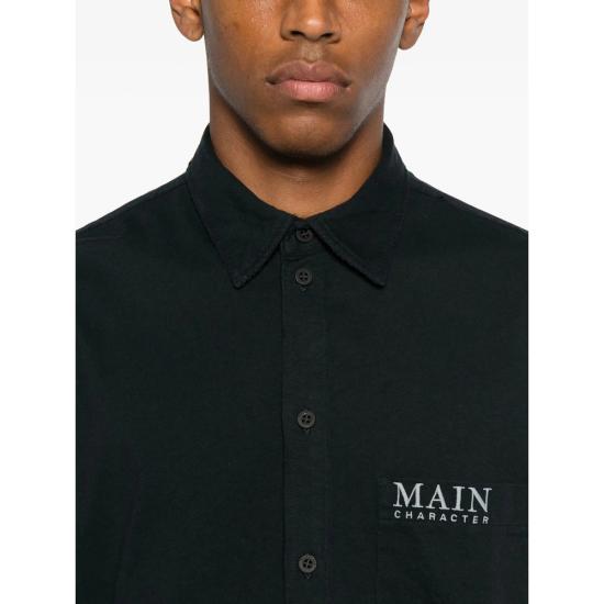 25FW 발렌시아가 메인 캐릭터 아트워크 티셔츠 슬리브 셔츠 850260 TTVB9 1083 BLACK - BALENCIAGA