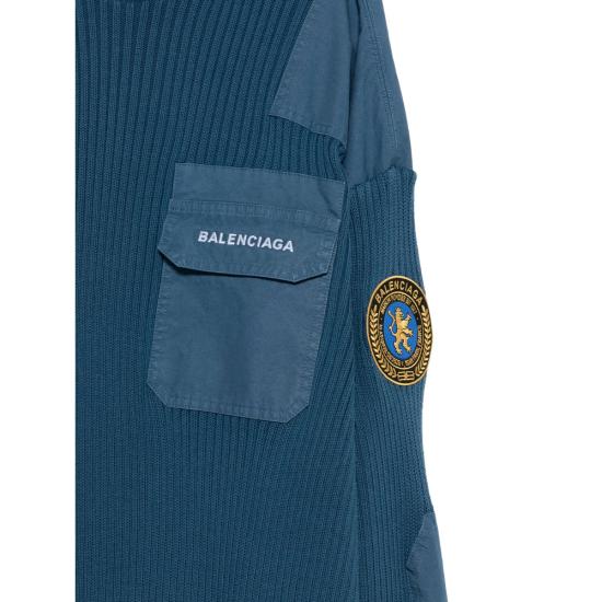 25FW 발렌시아가 긴팔 티셔츠 833238 T3386 5002 BLUE - BALENCIAGA