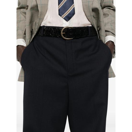 25FW 생로랑 팬츠 844153 Y5K32 4140 BLUE - SAINT LAURENT