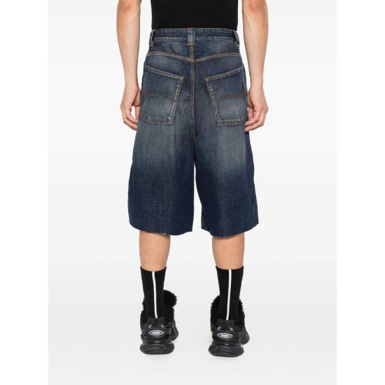 25FW 발렌시아가 데님 숏팬츠 838701 TSWB6 5002 BLUE - BALENCIAGA