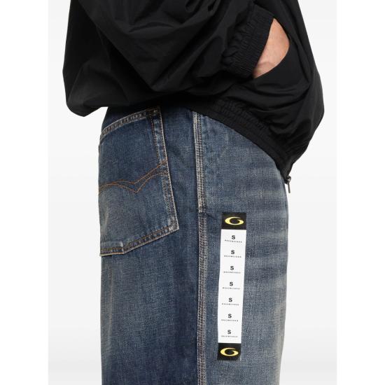 25FW 발렌시아가 데님 숏팬츠 838701 TSWB6 5002 BLUE - BALENCIAGA