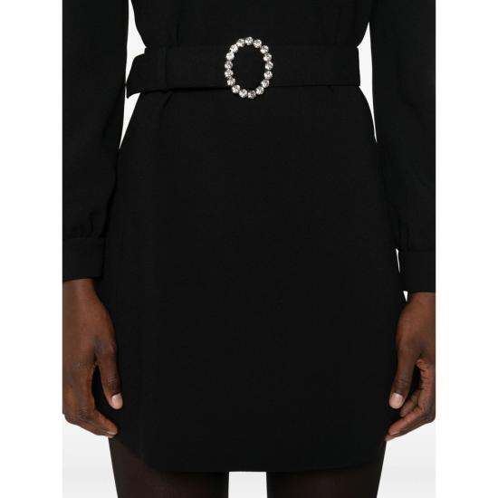 25FW 생로랑 원피스 819619 Y012W 1000 BLACK - SAINT LAURENT