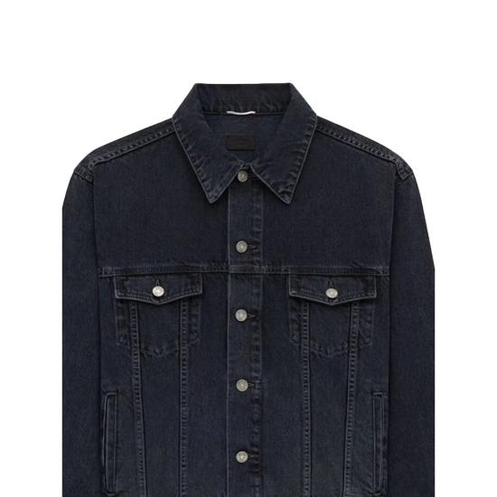 25FW 생로랑 데님 자켓 816791 Y31SA 2029 BLACK - SAINT LAURENT