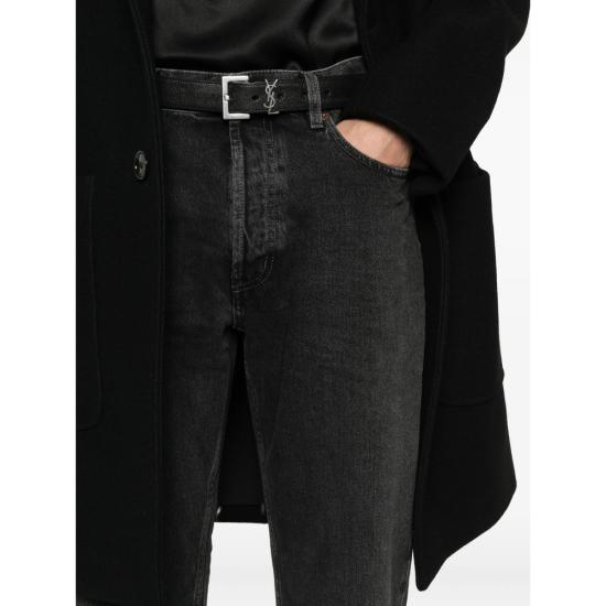 25FW 생로랑 데님 팬츠 816412 Y33VA 1297 BLACK - SAINT LAURENT