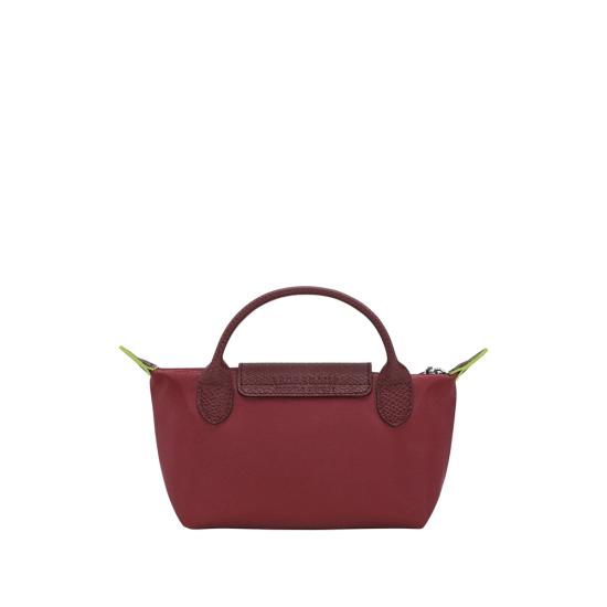 26SS 롱샴 르 플리아쥬 핸들 파우치 34175919 P98 RED - LONGCHAMP
