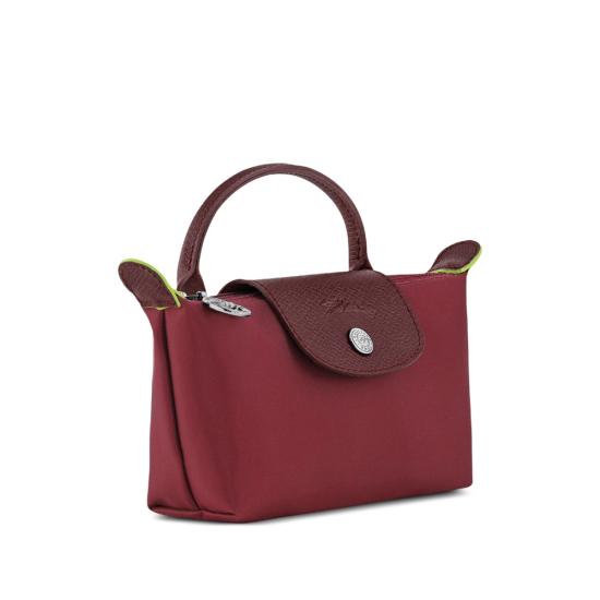 26SS 롱샴 르 플리아쥬 핸들 파우치 34175919 P98 RED - LONGCHAMP