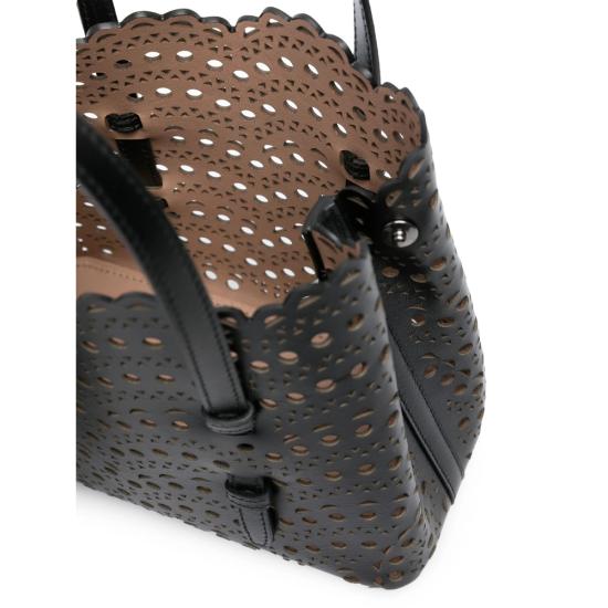 26SS 알라이아 토트백 AA1S06720C0A44 999 BLACK - ALAIA