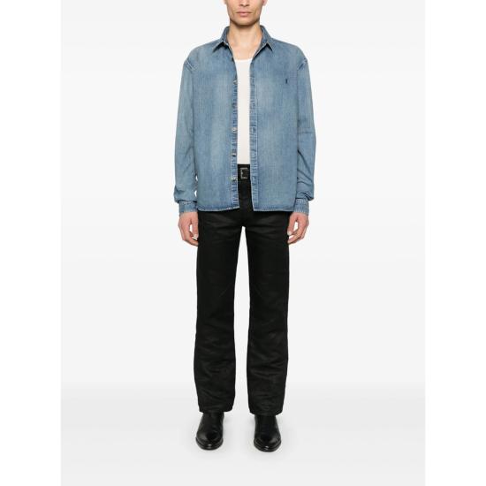 25FW 생로랑 셔츠 823437 Y14MJ 4248 BLUE - SAINT LAURENT