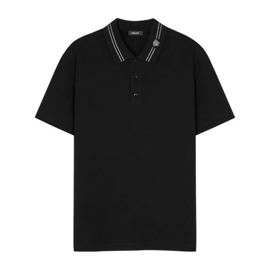 26SS 베르사체 폴로 티셔츠 1A13463 1013906 1B000 BLACK