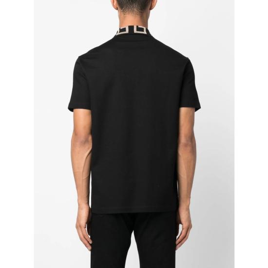 26SS 베르사체 폴로 티셔츠 1A06199 A87402 1B000 BLACK GOLD - VERSACE