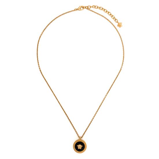 26SS 베르사체 네크리스 DJMR DG17255 K41T GOLD BLACK - VERSACE