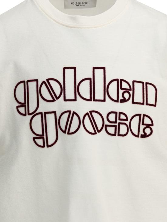 26SS [키즈] 골든구스 티셔츠 GKP01403P00243311560 White - GOLDEN GOOSE