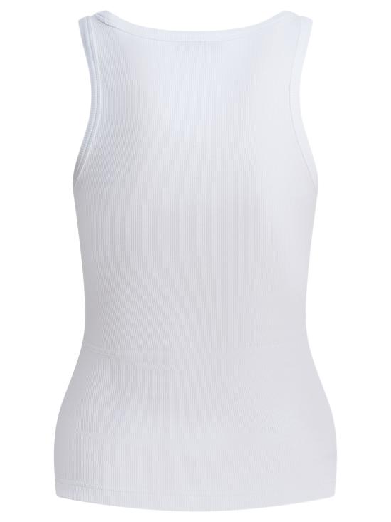 26SS 알라이아 민소매 티셔츠 AA9H1389J085C000 White - ALAIA