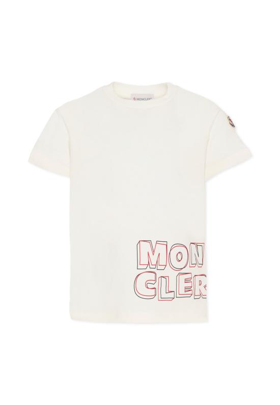 26SS [키즈] 몽클레어 티셔츠 L1954 8C00006 89AFV 034 IVORY