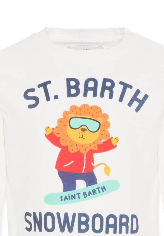 25FW [키즈] 세인트바쓰 티셔츠 LUT0003 02334G IVORY - MC2 SAINT BARTH