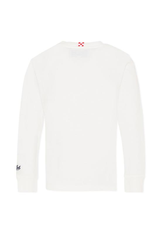 25FW [키즈] 세인트바쓰 티셔츠 LUT0003 02334G IVORY - MC2 SAINT BARTH